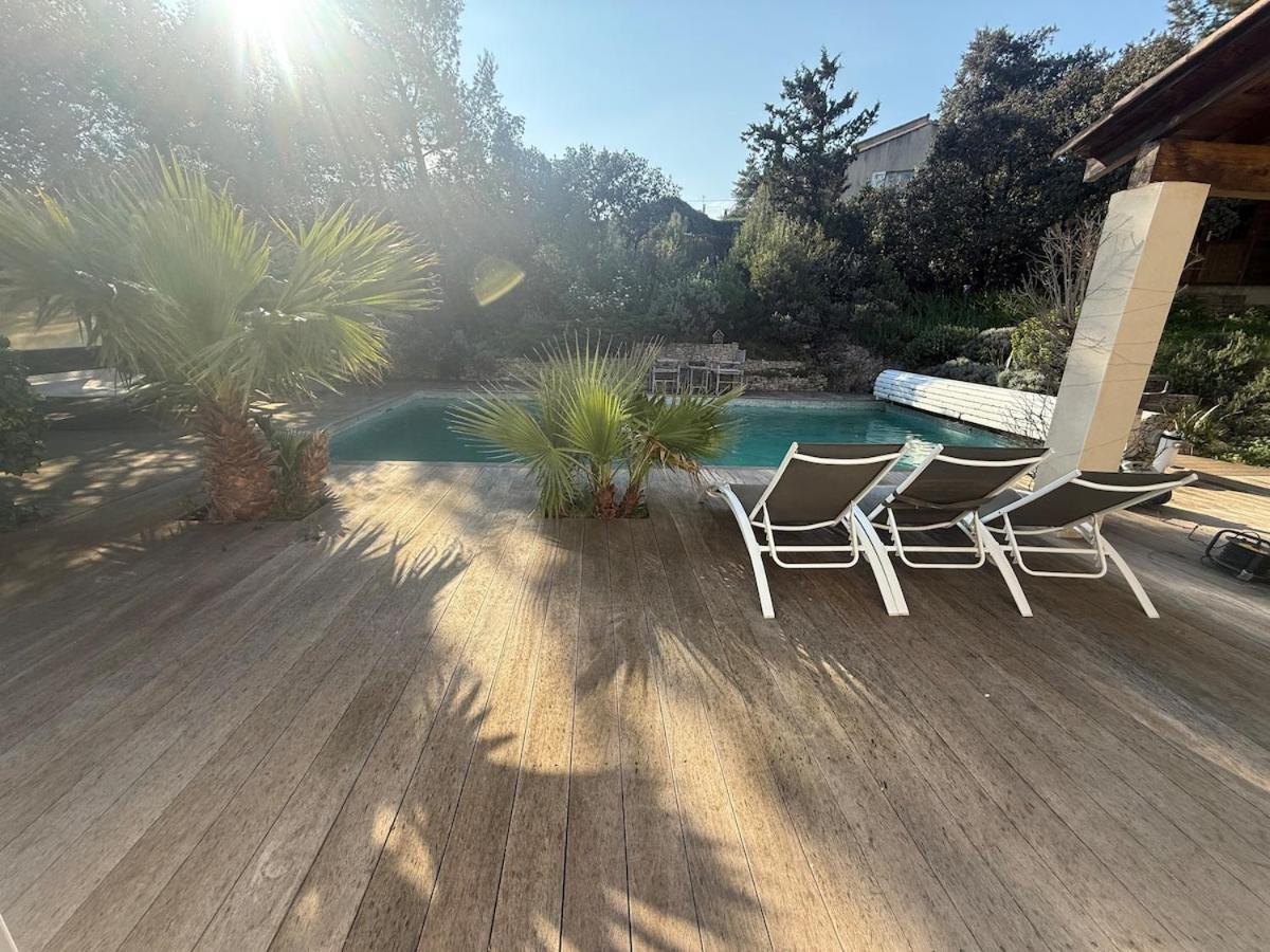 Le Havre De Paix En Garrigue 4 Chambres 3 Sdb Piscine Bezouce Exterior photo